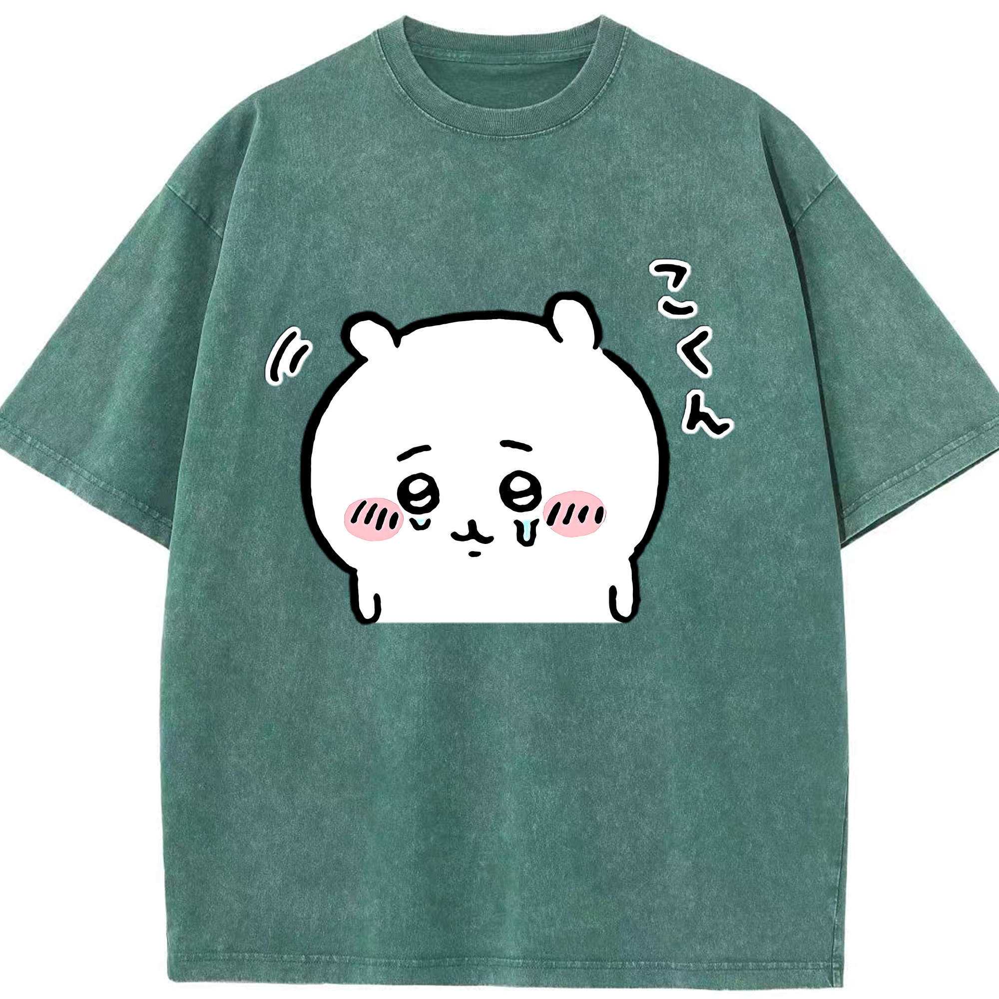 （画像用） ちいかわ ちいかわ Chii-kawa chiikawa 綿100% ヴィンテージ風 半袖Tシャツ（フロントプリント）